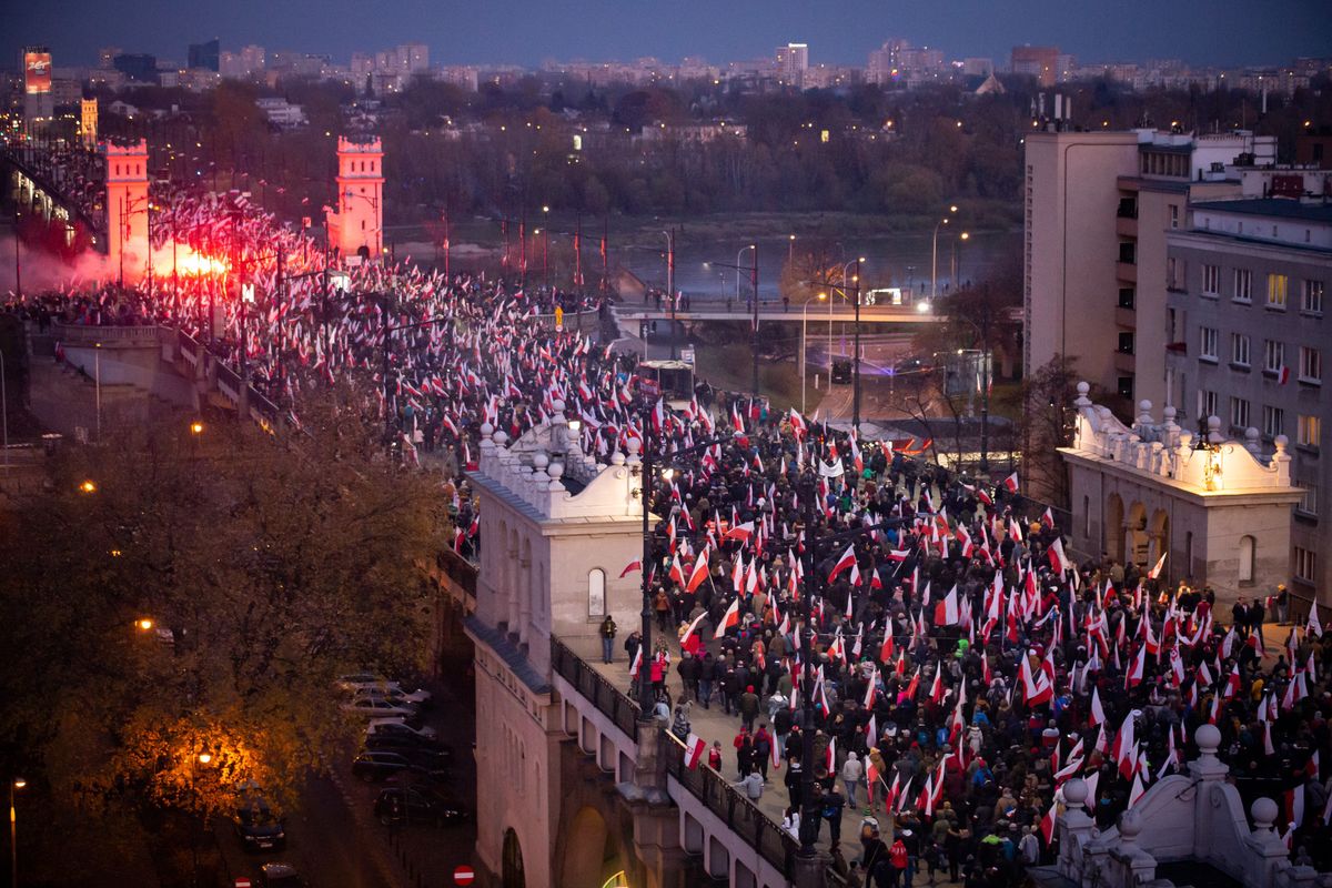 Warszawa. Marsz Niepodległości w 2019 r.