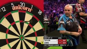 Lewis bardzo blisko dziewiątej lotki, van Gerwen... robi swoje