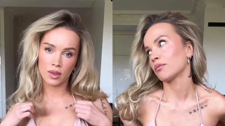 Odziana w bikini Maffashion wdzięczy się przed kamerą