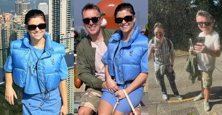 Maciej Kurzajewski i Katarzyna Cichopek relacjonują urlop w Hongkongu. Towarzyszył im syn dziennikarza
