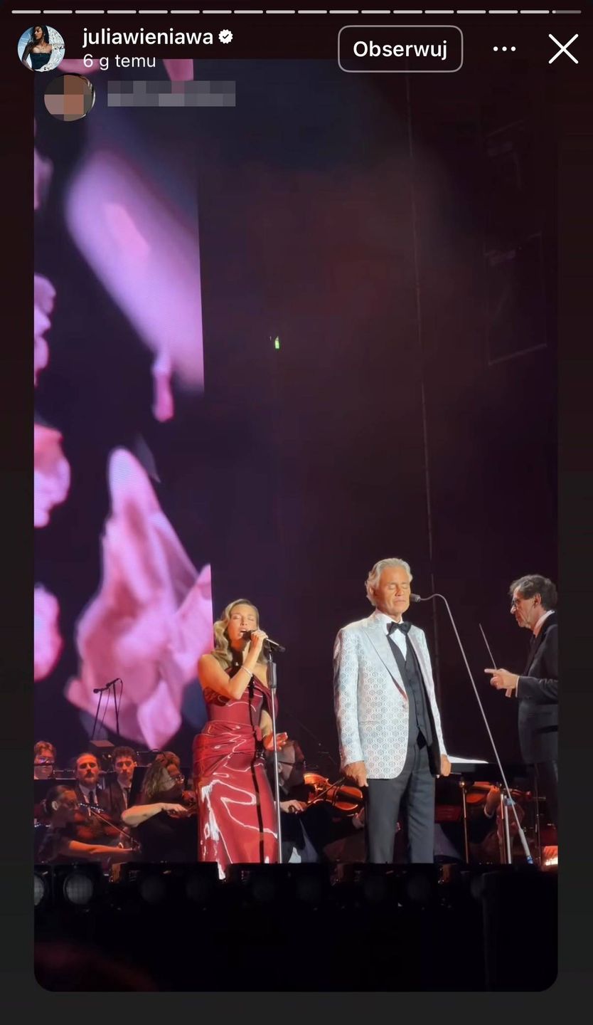 Julia Wieniawa i Andrea Bocelli