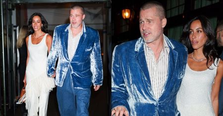 Ekstrawagancko ubrany Brad Pitt i jego młodsza o 29 lat ukochana wyskoczyli na kolację. Piękna para?