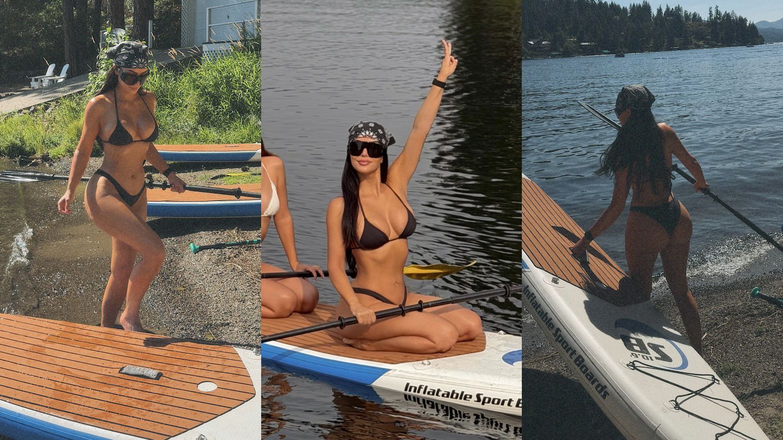Kim Kardashian na SUP-ie
