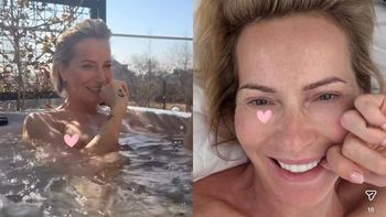 Łagodnie uśmiechnięta Paulina Smaszcz TOPLESS pławi się w jacuzzi (FOTO)