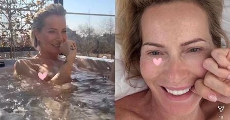 Łagodnie uśmiechnięta Paulina Smaszcz TOPLESS pławi się w jacuzzi (FOTO)