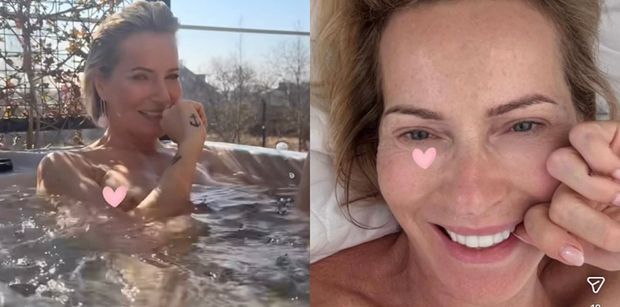 Łagodnie uśmiechnięta Paulina Smaszcz TOPLESS pławi się w jacuzzi (FOTO)