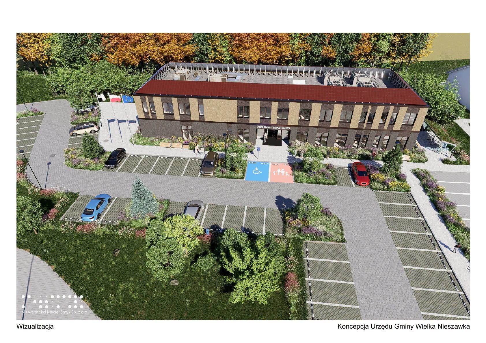 Projekt przygotowany przez Pracownię Projektową M+Architekci.