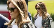 Melania Trump wreszcie przytyła? Luksusowa obcisła biała sukienka nie ukryła niczego