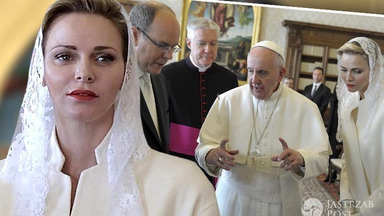 Książę Monako Albert II i księżna Charlene na prywatnej audiencji u papieża Franciszka (fot. ONS)