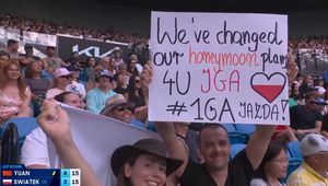 Co za transparent na meczu Igi Świątek. To napisali kibice