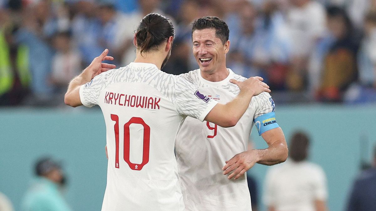 Getty Images / Richard Heathcote / Od lewej: Grzegorz Krychowiak i Robert Lewandowski