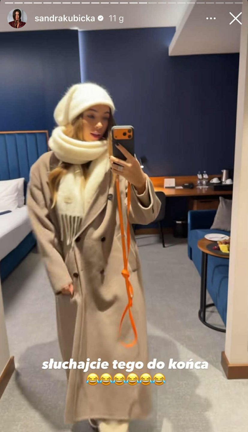 Sandra Kubicka pokazała zimową stylizację
