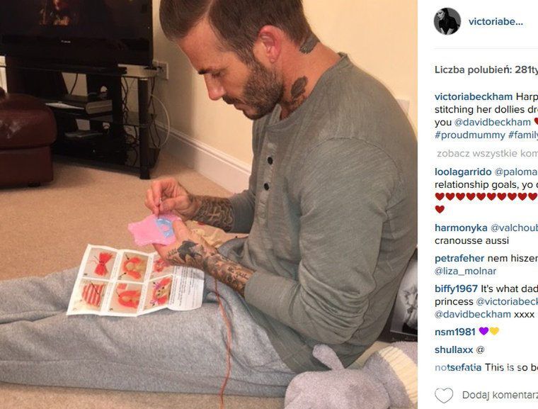 David Beckham to tata na medal(fot. Instagram)