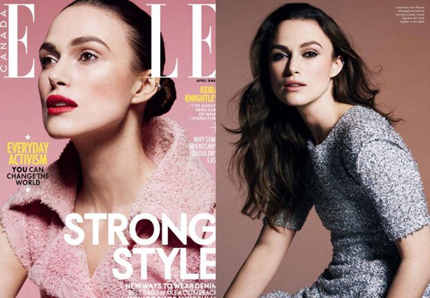 Dostojna Keira Knightley w sesji dla kanadyjskiego "Elle"