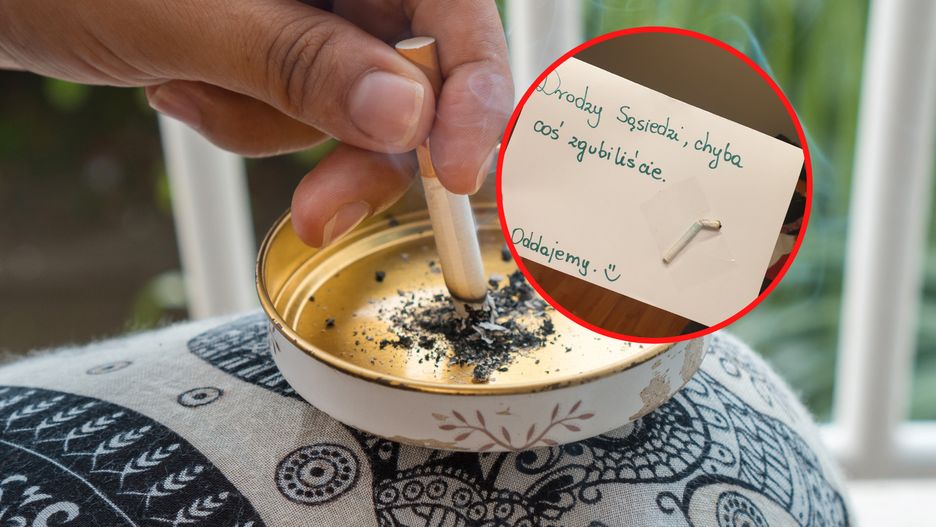 Mieszkanka bloku oddała sąsiadom niedopałek