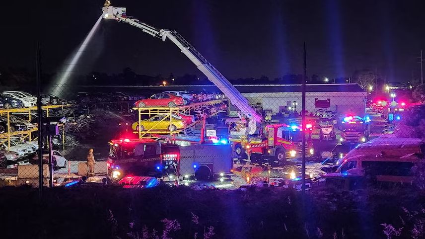 Ugaszenie pożaru zajęło strażakom kilka godzin