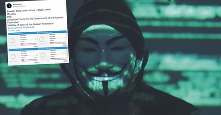 Wojna w Ukrainie. Anonymous uderzyli w FSB Rosji. "B**** Putin!"