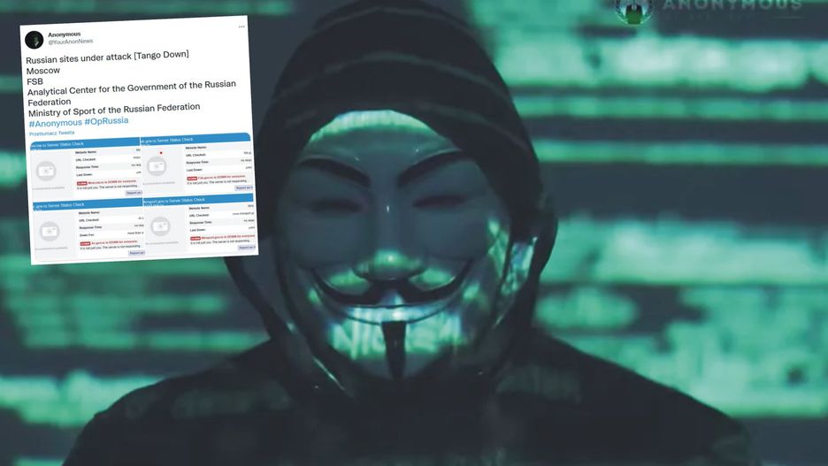 Anonymous znów uderzyli w rosyjskie instytucje