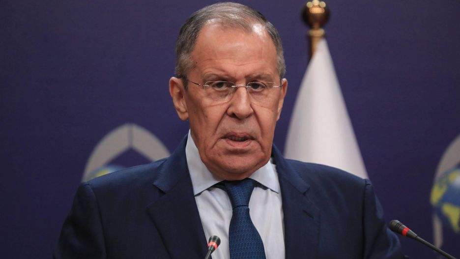 Russian Foreign Minister Sergey Lavrov in Iraq
06 February 2023, Iraq, Baghdad: Russian Foreign Minister Sergey Lavrov speaks during a joint press conference with Iraqi Foreign Minister Fuad Hussein after their meeting at the Foreign Ministry. Photo: Ameer Al-Mohammedawi/dpa 
Dostawca: PAP/DPA
Ameer Al-Mohammedawi
dyplomacja, Federacja, Irak, �awrow, minister, polityk, polityka, Rosja, rosyjska, wizyta