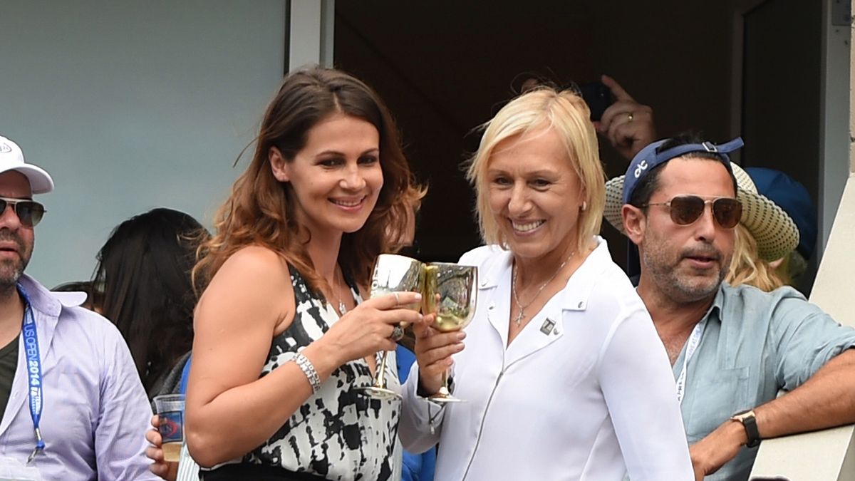 Getty Images / Uri Schanker / Na zdjęciu: Martina Navratilova i Julia Lemigova.