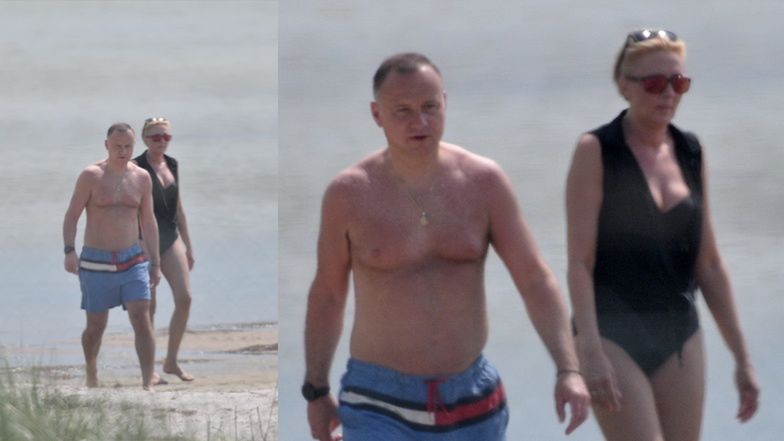 Andrzej Duda i Agata Kornhauser-Duda  na wakacjach 