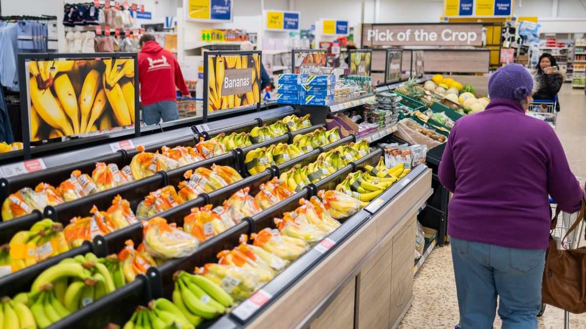 CAMBRIDGE, UNITED KINGDOM - 2025/02/04: Groceries for sale seen at a Tesco store. According to market analysts Kantar grocery price inflation has slowed down to 3.3% giving some respite to shoppers. (Photo by David Tramontan/SOPA Images/LightRocket via Getty Images)
