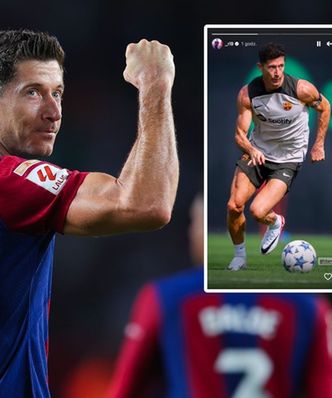 "Lewy" pręży mięśnie jak Ronaldo. Co za forma!