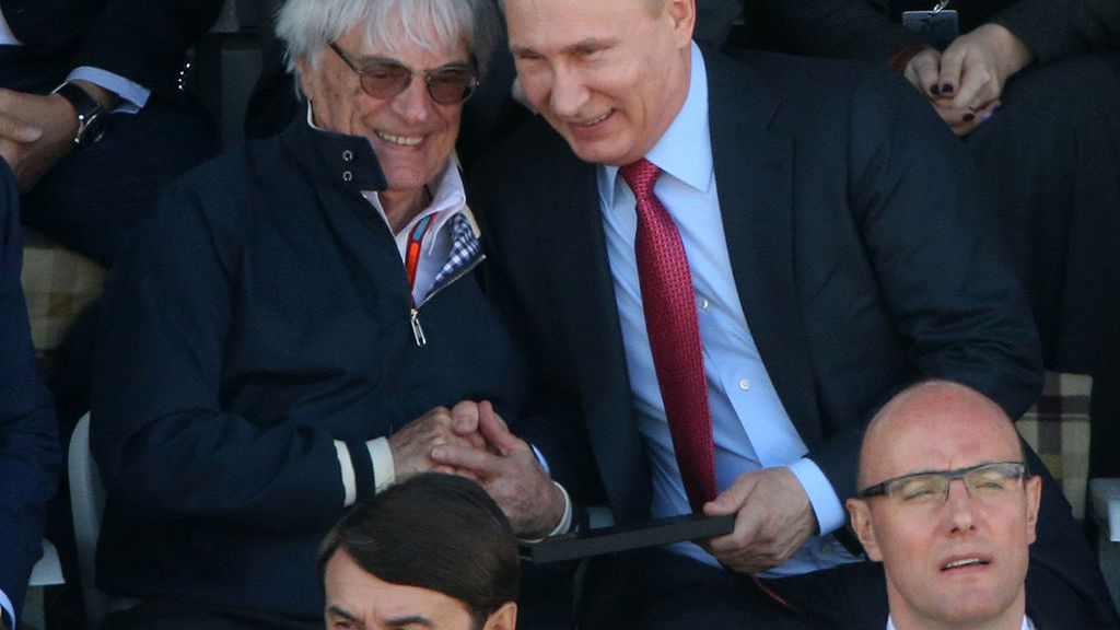Bernie Ecclestone i Władimir Putin