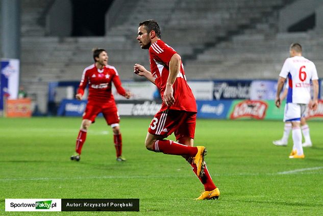 Paweł Brożek w meczu z Górnikiem Zabrze trzykrotnie wpisał się na listę strzelców