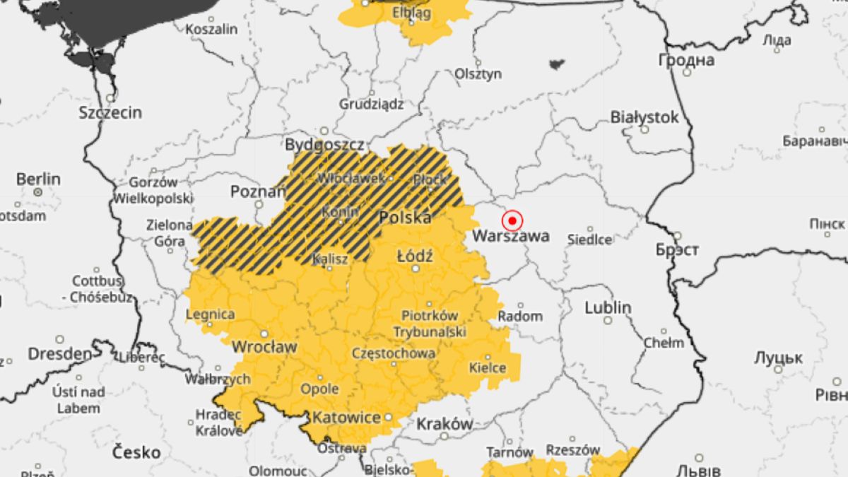 IMGW ostrzega przed niebezpieczną pogodą