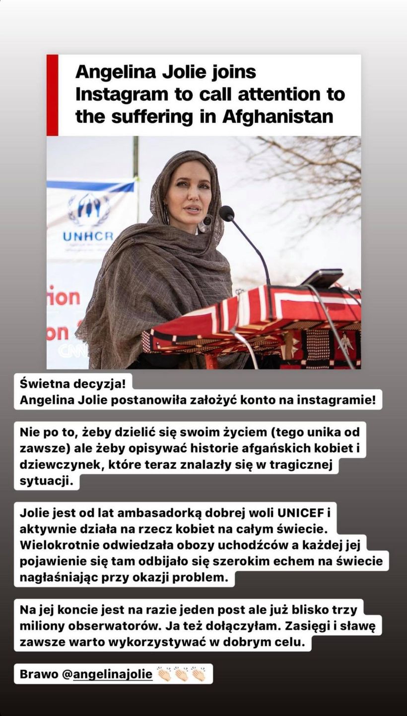 Kinga Rusin chwali Angelinę Jolie