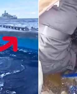 Odkrycie na środku oceanu. Nagranie z akcji służb