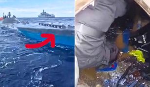 Odkrycie na środku oceanu. Nagranie z akcji służb