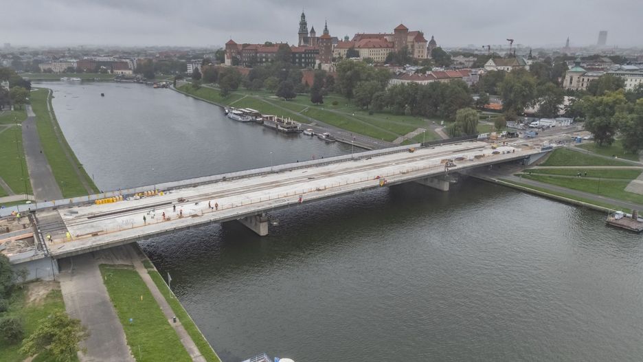 Remonty w centrum Krakowa. Most Grunwaldzki i ul. Piłsudskiego