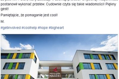 Anonimowy darczyńca przekazał milion złotych na dzieci chore na raka