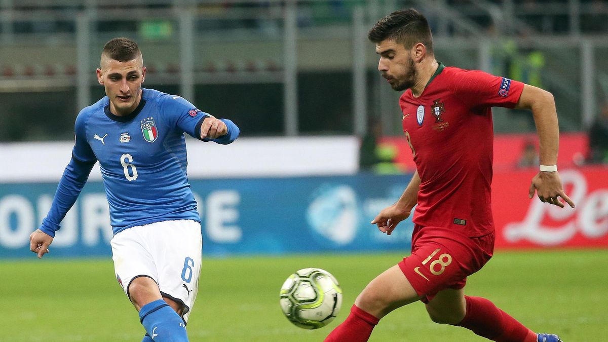 Marco Verratti (z lewej) i Ruben Neves (z prawej)