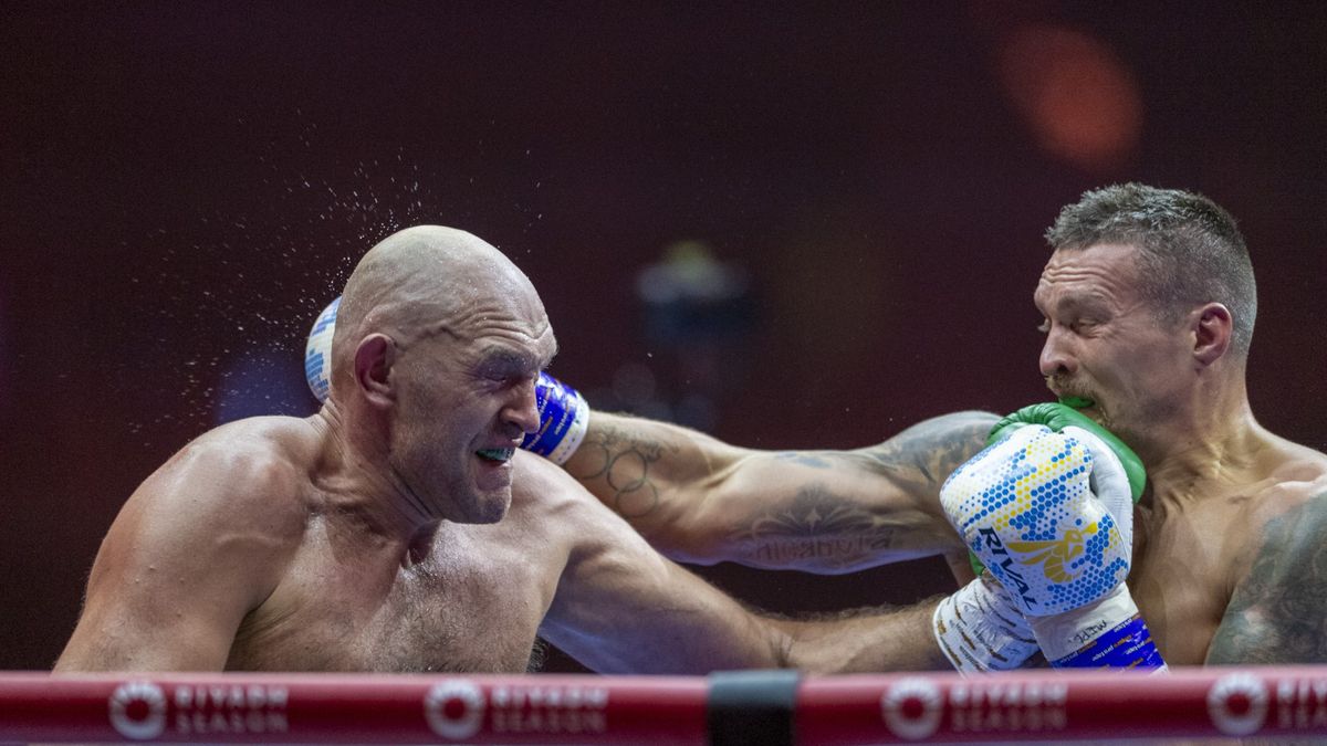 Getty Images / Mohammed Saad/Anadolu / Na zdjęciu: Tyson Fury i Ołeksandr Usyk