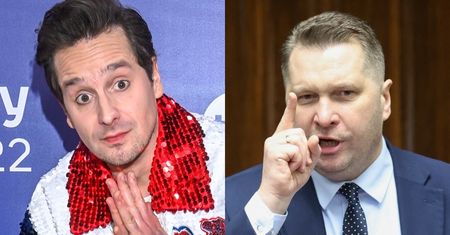 Krzysztof Zalewski OBŚMIEWA Ministra Edukacji Przemysława Czarnka ze sceny Bestsellerów Empiku: "TŁUSTA BUZIA"