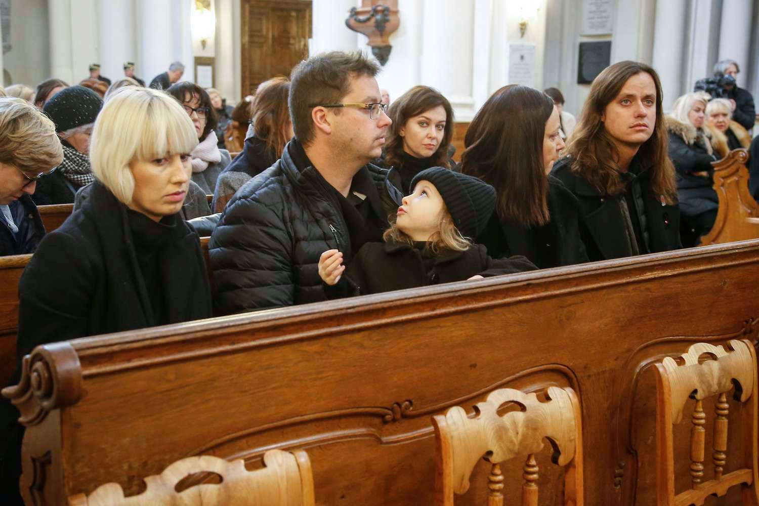 Piotr Sobociński, Hanna Mikuć, Michał Sobociński - pogrzeb Witolda Sobocińskiego