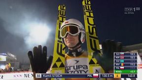 PŚ w Zakopanem - I seria: skok Kamila Stocha (130,5 m)