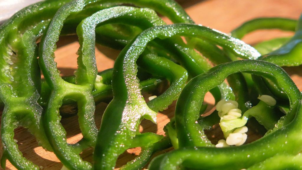 Mrożona krojona słodka papryka zielona