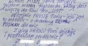 Dostała taką karteczkę. "Rozwaliła nas emocjonalnie"