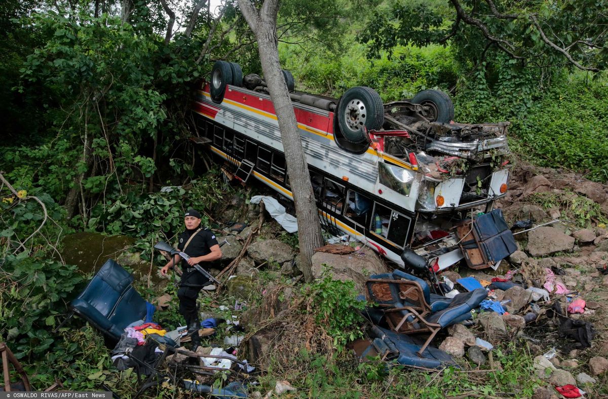 Autobus pod wypadku w Nikaragui
