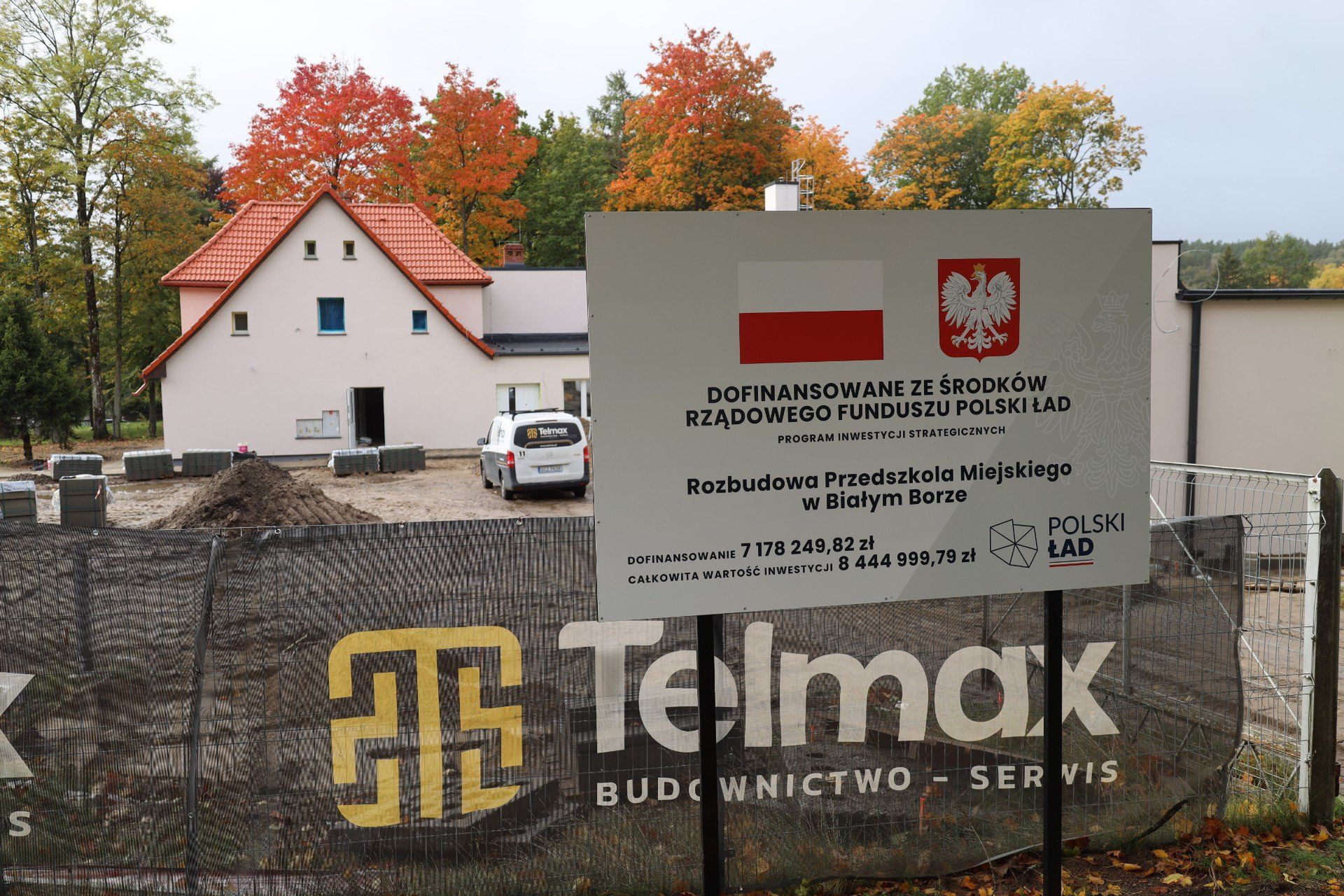 Trwa budowa nowego przedszkola w Białym Borze.