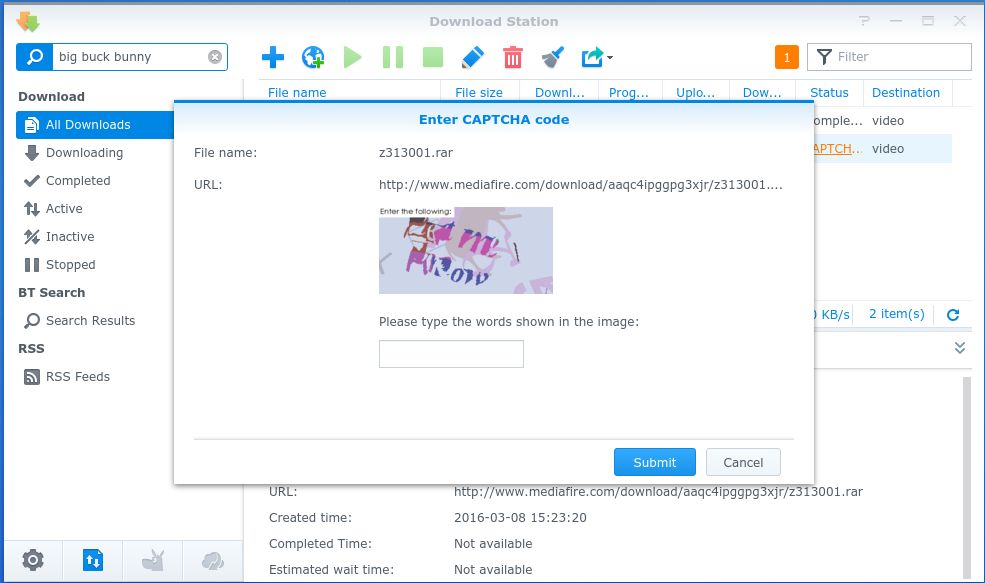 Testy CAPTCHA niestraszne nowemu Download Station