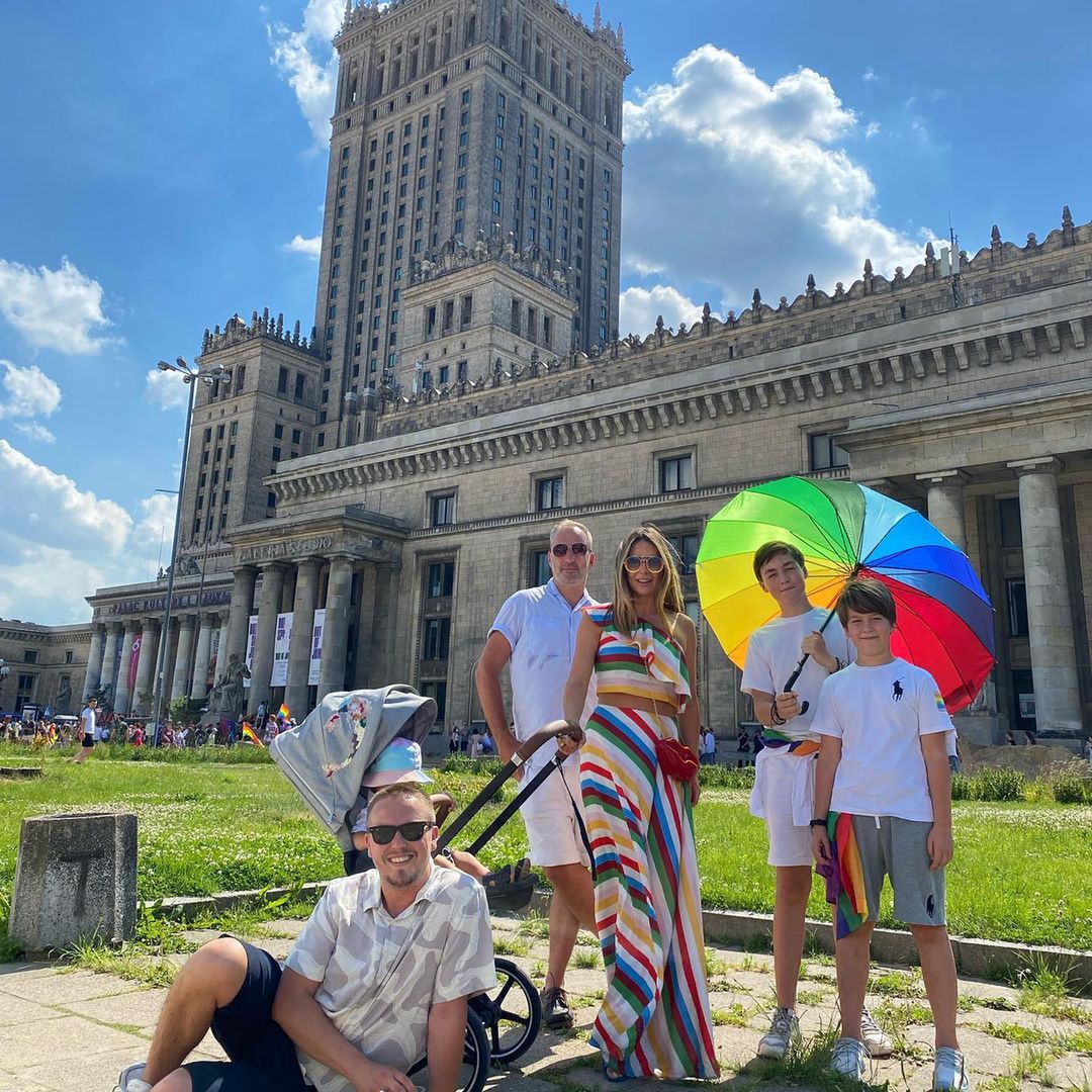 Małgorzata Rozenek z synami - Parada Równości 2021