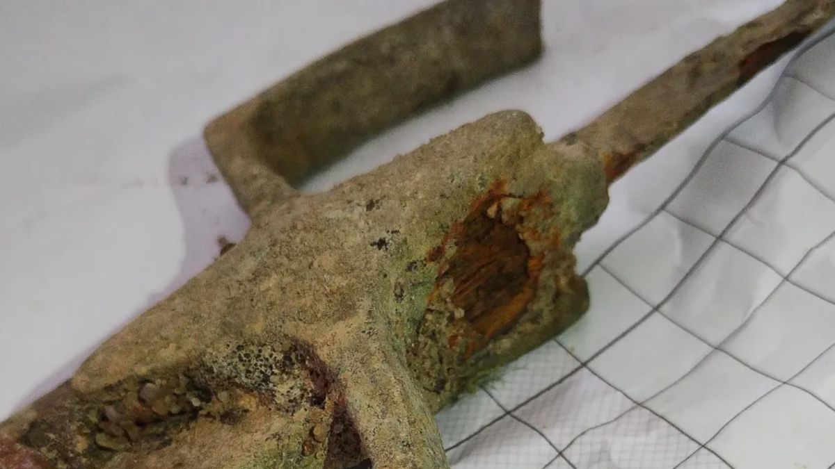 Zabytkowa szabla odkryta w Wiśle