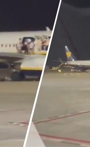 Ewakuacja na lotnisku na Majorce. Alarm pożarowy w samolocie Ryanair