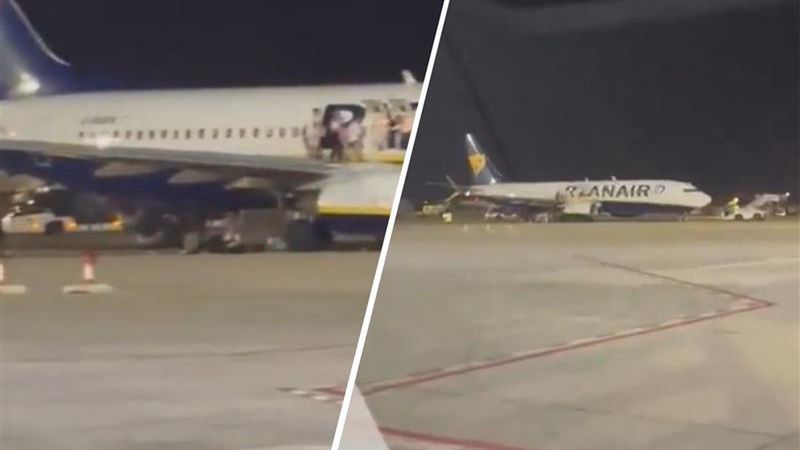 Ewakuacja samolotu Ryanair na Majorce