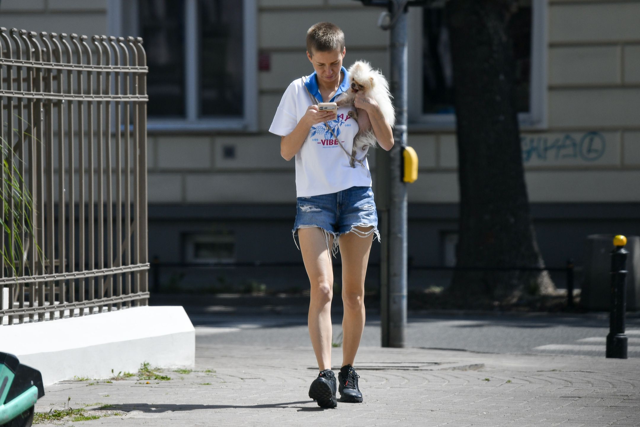 Edyta Pazura z psem